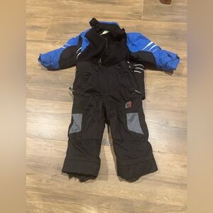 Spyder Blue and Black Kids' Snowsuit